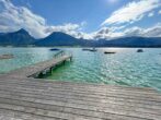 Panoramablick über den Wolfgangsee, privater Seezugang mit Steganlage - Panoramablick über den Wolfgangsee, privater Seezugang mit Steganlage, Immobilien-Kurz-Salzburg