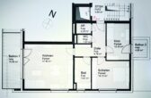 Moderne 3,5 Zimmer Wohnung mit Ausblick und großem Balkon - Bild